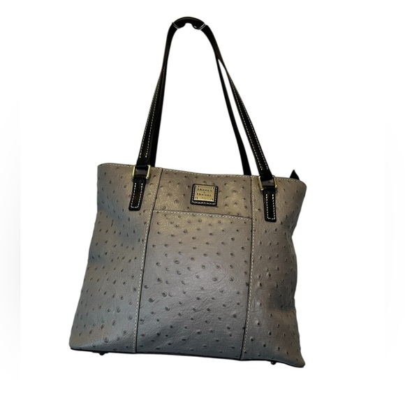 Dooney & Bourke Handbags - Dooney & Bourke Gray Ostrich Lexington Purse